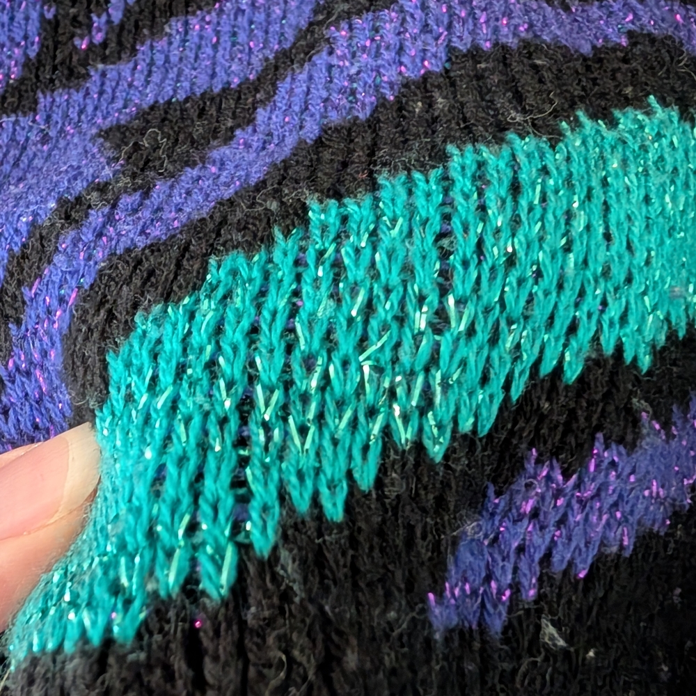 Swatch Graphic Sweater - Black, Purple, and Green - Picture 5 of 6